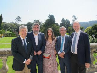 El vocal del CGPJ Juan Manuel Fernández, el delegado de Gobierno de la Comunidad de Madrid, José M. Rodríguez, la escritora Espido Freire, el abogado Javier Caballero y el vocal del CGPJ Álvaro Cuesta